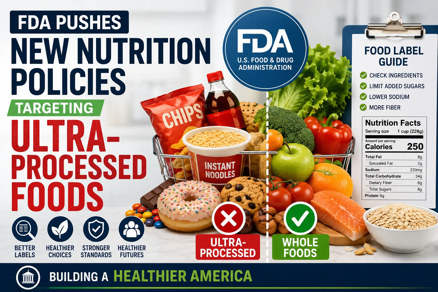 FDA Pushes New Nutrition Policies Targeting Ultra-Processed Foods
